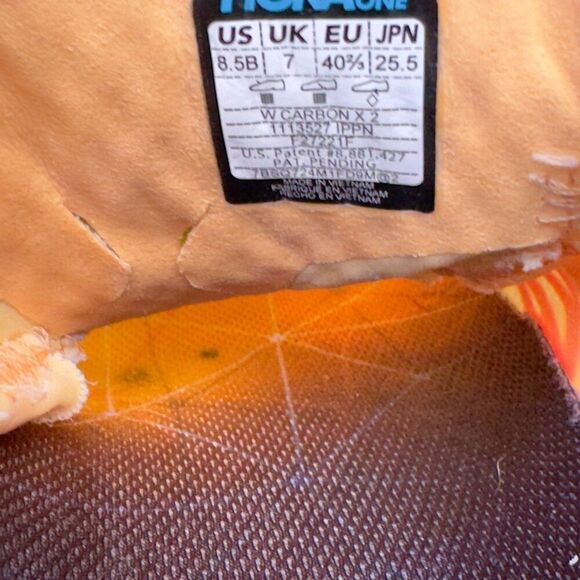 HOKA ONE ONE CARBON X2 - Women’s Running Shoes - SIZE 8.5B - Picture 10 of 10